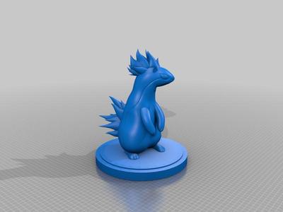 Quilava statue