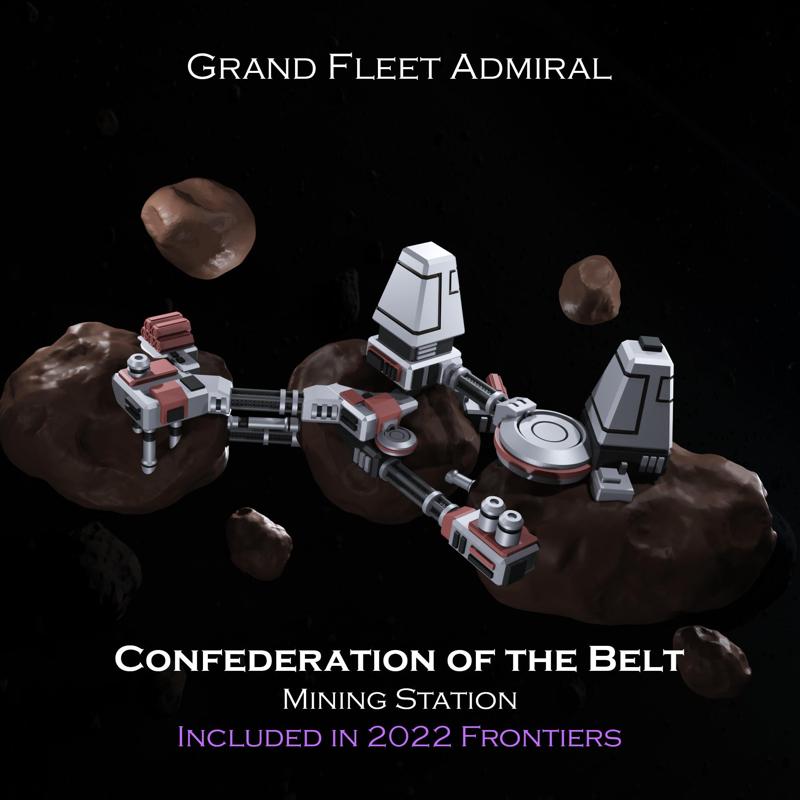 SCI-FI Ships Terrain Pack - Belter Asteroid Station - Presupported