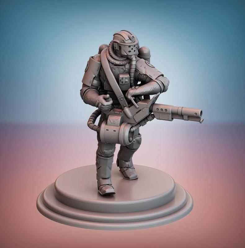 Sanctus Manipulus. Breacher (Flamethrower)