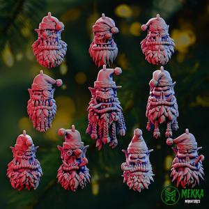 Santa Orc Ornaments