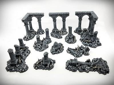 Ruined Columns Grimdark Version - Deluxe Bundle