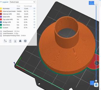 A FUNNEL WITH A LARGE OPENING (6CM)