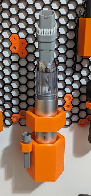 Vacuum Cleaner - support - Honeycomb storage wall