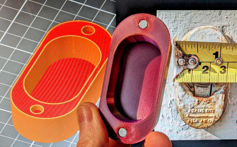 Weather cover for shielded eurolock with magnets