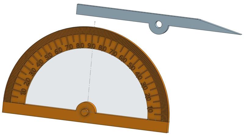 einfacher Winkelmesser