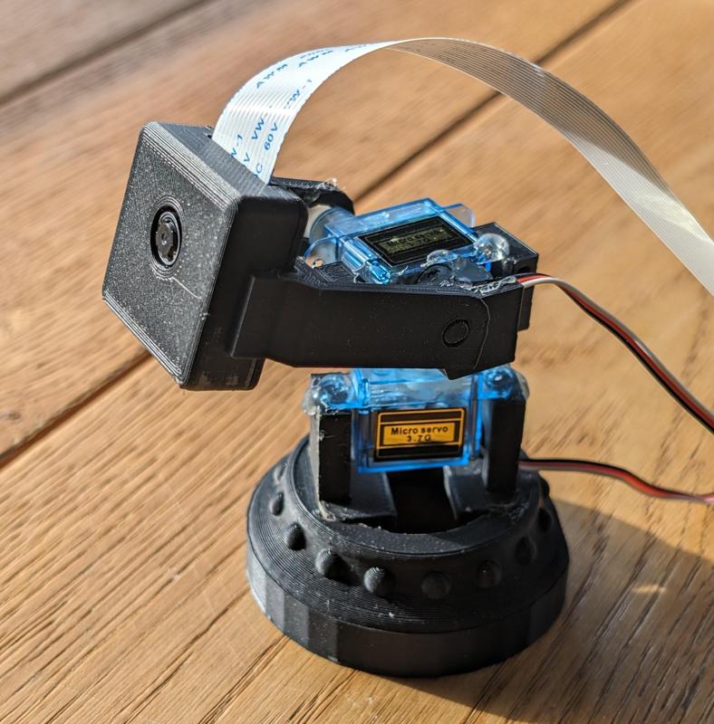 Pi camera servo arm for octoprint