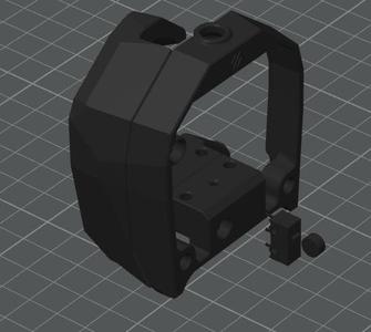 Stealthburner LGX lite mount for SB2209, filament sensor and filametrix.