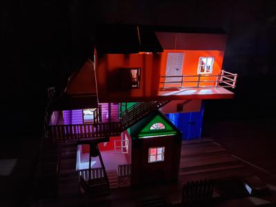 3D printed stack houses