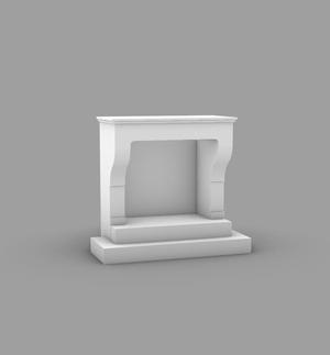 Fireplace with base