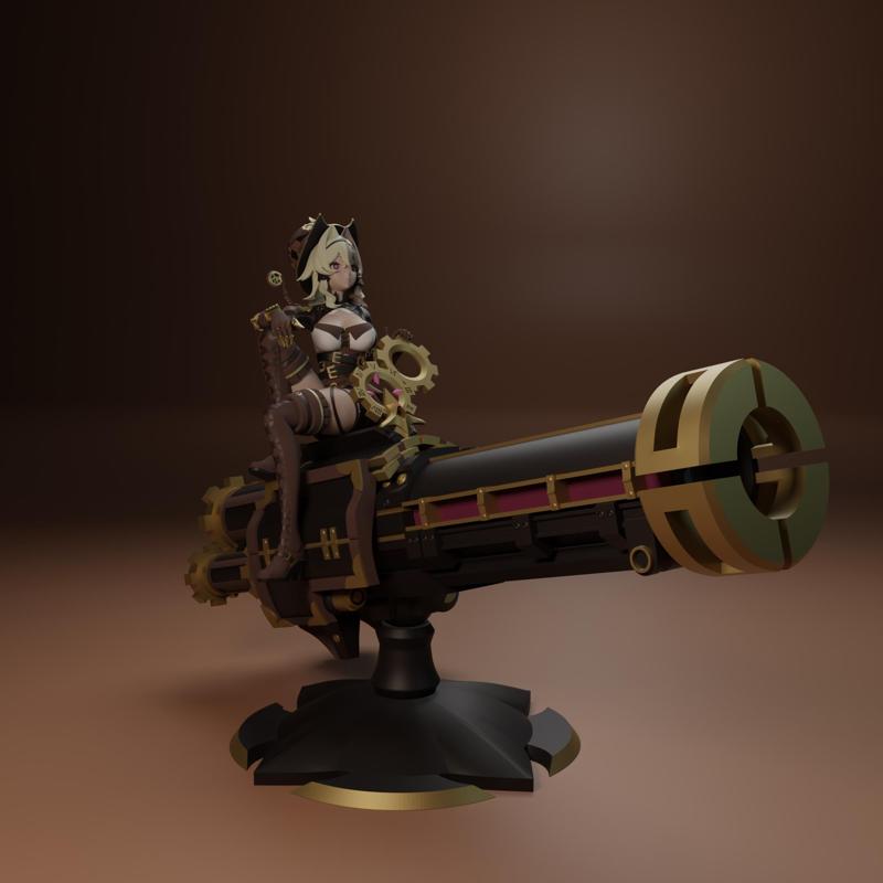Vill-V from Honkai Impact 3rd. Cannon on a ball joint.