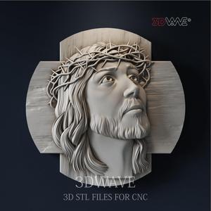 JESUS 3d stl model for CNC