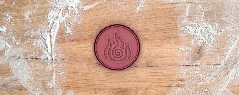 Fire element cookie cutter from Avatar: Legend of Aang / Korra