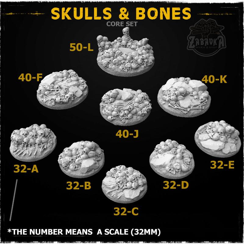Skulls and Bones Base Toppers