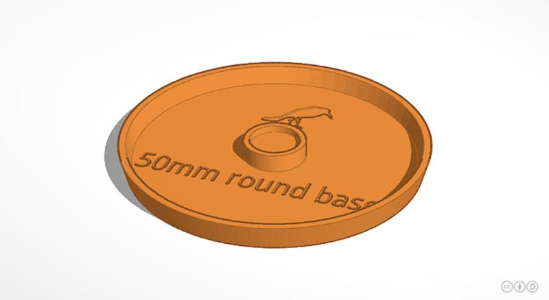 50mm round mini base (magnetic)