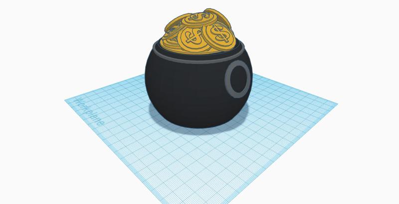 St Patrick's Day Pot of Gold Coins