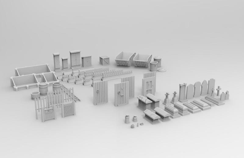 Mega Pack - Model Railway ( Scenery Filler) 50+ models