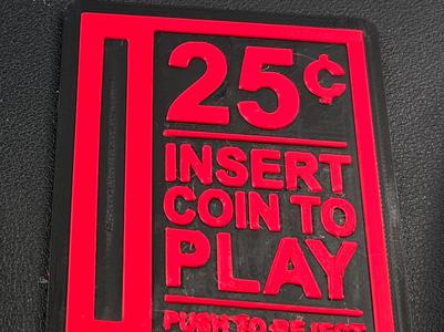 Insert Coin to Play wall art