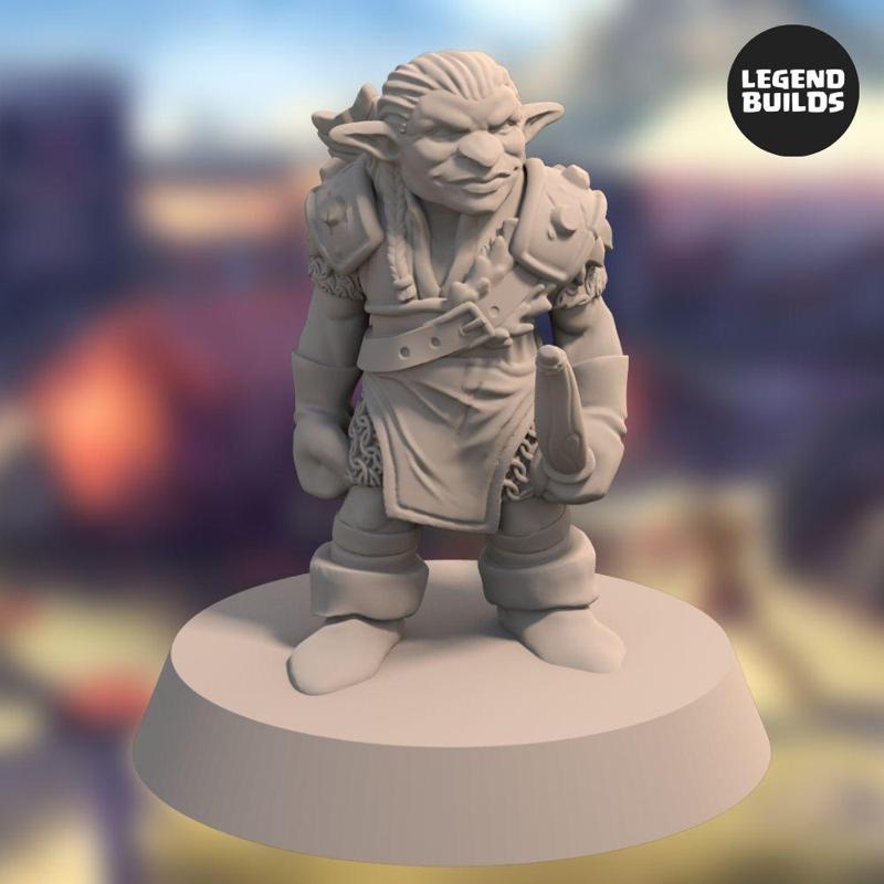Nikta Archer - Pose 1 – 3D printable miniature – STL file