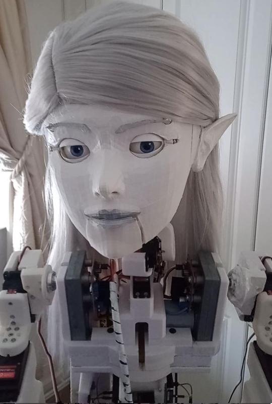 Robowaifu Animatronic Head (1:1 Human Sized)