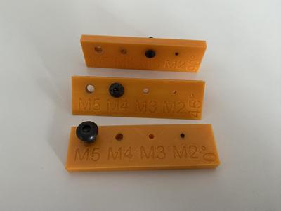 Screw Thread (M2, M3, M4, M5) Test 0°, 45°, 90°