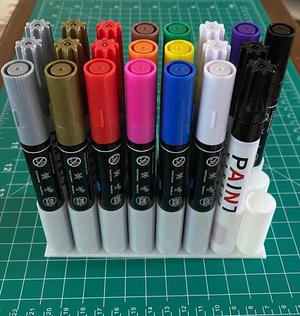 Paint Pen Holder (Square Base)