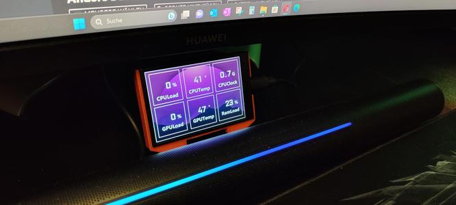 Ständer für einen 3,5 Zoll HW Monitor am Huawei MateView GT
