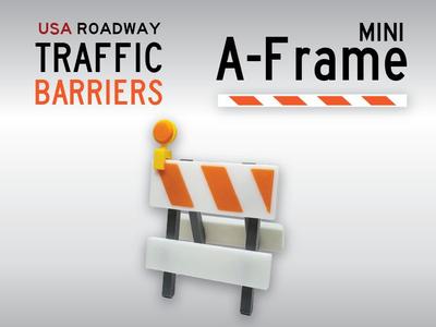 Mini A-Frame Barrier - US Road Mini Barriers