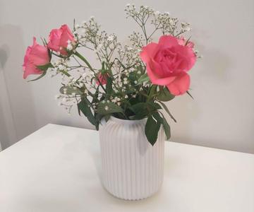 Small Vase - Fluted Vase (14 x 10 x 6,5 cm)