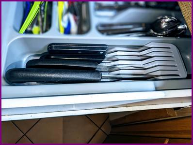 Easy Knife Holder For Cutlery Compartment