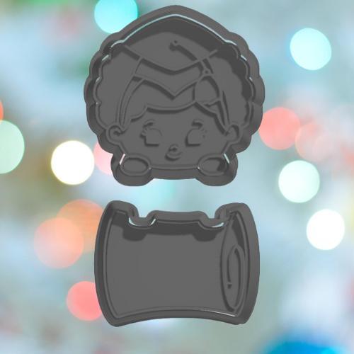 Graduation Girl BYO Scroll Cookie Cutter