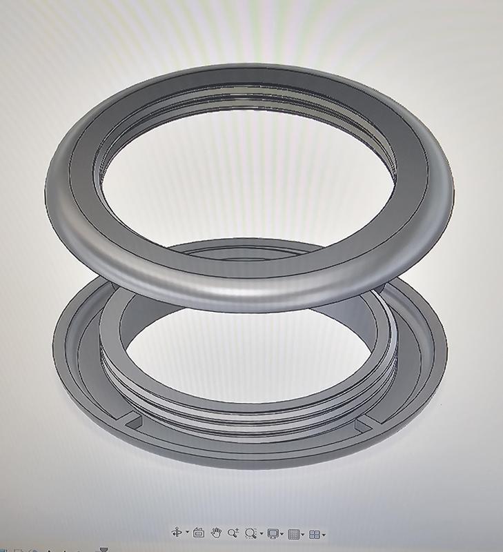 Simple curtain eyelet, 41mm inner diameter