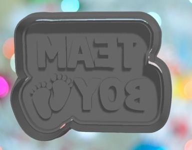 Baby Shower Team Boy Cookie Cutter