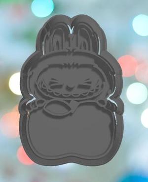 Labubu With Apple Plaque Cookie Cutter