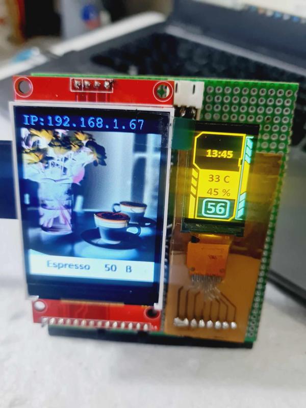 ESP32 DIY Smart Menu for Coffee Cafe