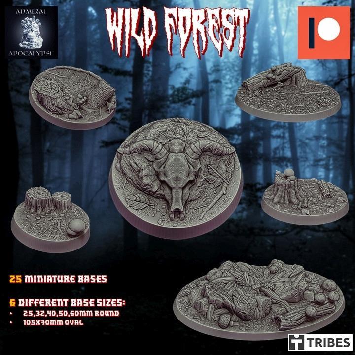 Wild Forest Bases (Pre-supported//Terrain props)