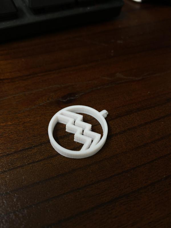 Aquarius keychain or necklace