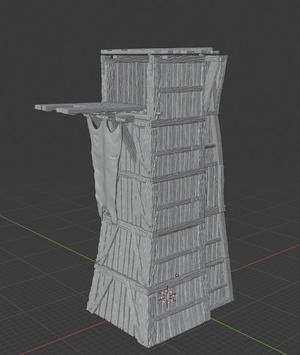 Siege Tower STL (Minas Tirth Community Build)