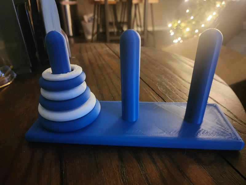 Tower or Hanoi/Brahma Puzzle Toy