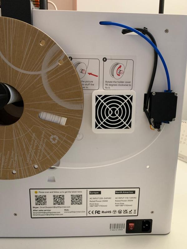 Qidi X-Smart 3 Carbon Filter Holder