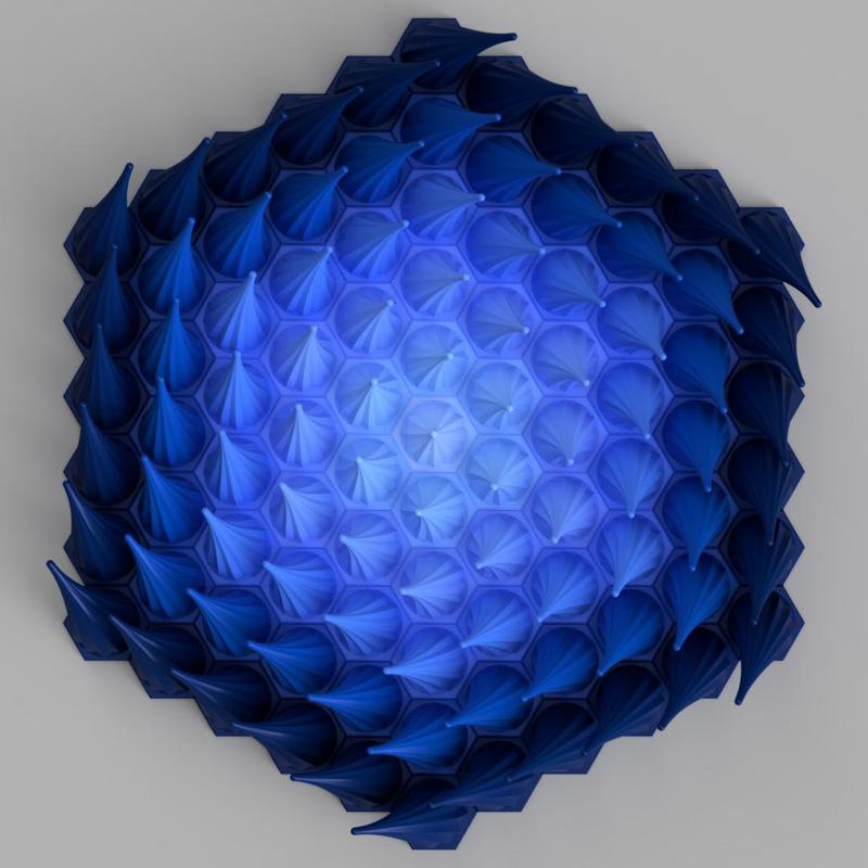 Parametric Vortex Wall Sculpture