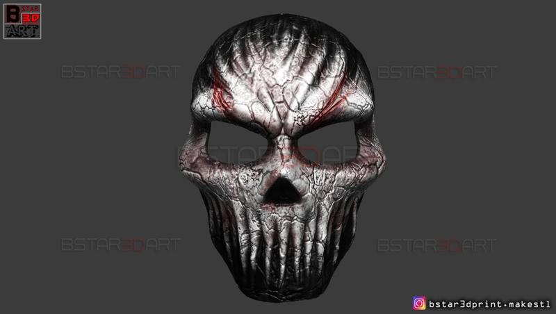 The Death Mask - Killer Mask - Legion Joey Mask - The Horror Mask