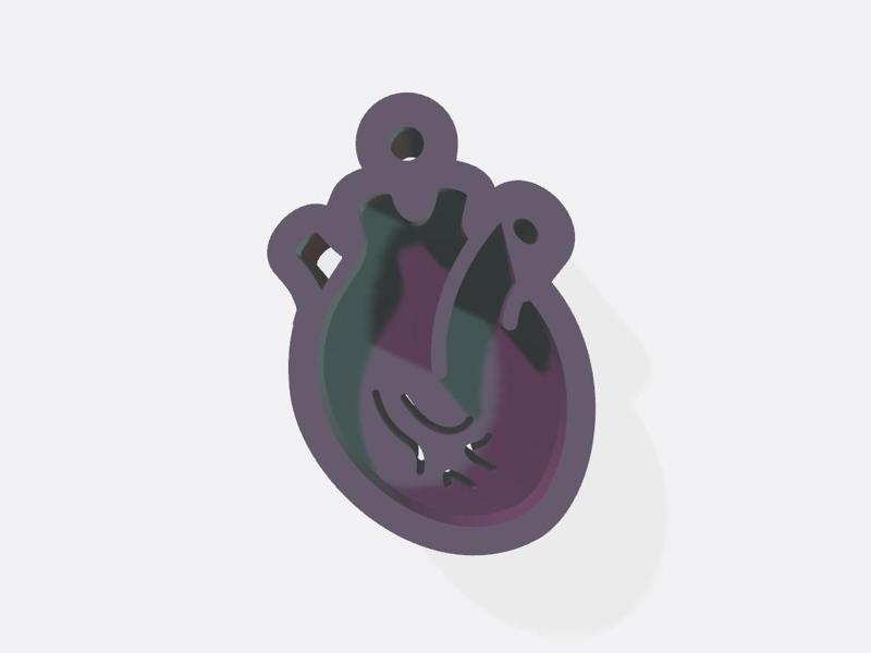 Keychain heart