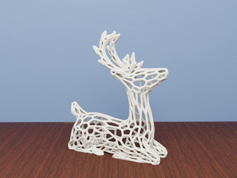 Voronoi Laying Deer