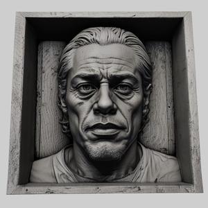 Benicio del Toro head relief actor