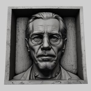 Gary Oldman head relief actor