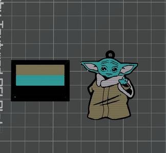 Grogu keychain