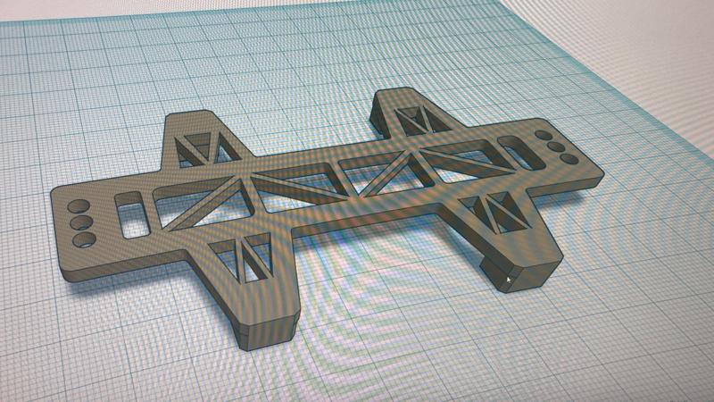 supporto batterie associated b6.4 2wd