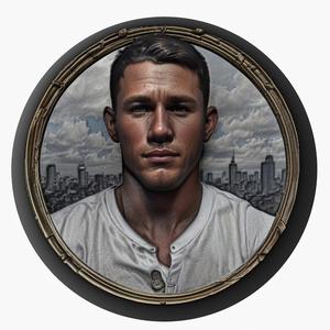 Channing Tatum medallion pendant