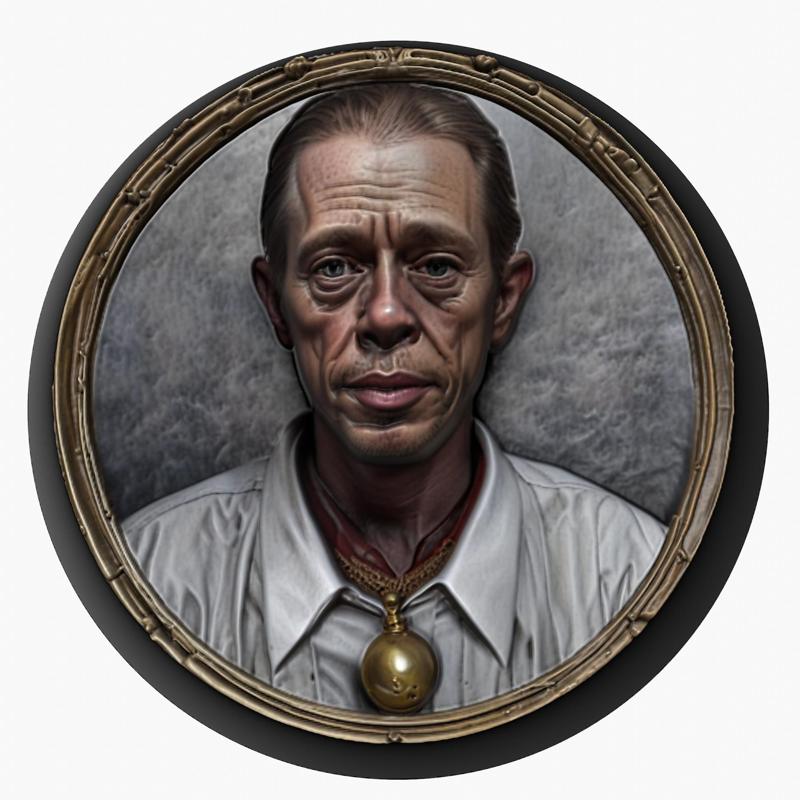 Steve Buscemi medallion pendant