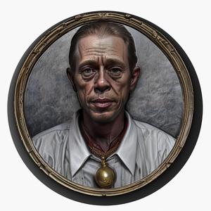 Steve Buscemi medallion pendant
